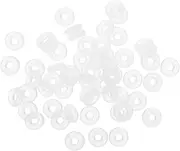 GLEAVI 100 Pcs Rubber Stopper Ring Bead Charms Bracelets Antiskid Location Rings for DIY Bracelet Necklace Jewelry Making Accessaries