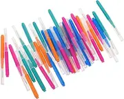 Healeved Interdental Brush Set 40pcs Tooth Flossing Brush Push-pull Design Oral Flosser for Teeth Stainless Steel Wire