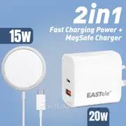 Fast Charging USB-C MagSafe Wireless Charger For iPhone 16 15 Pro Max 14 13 12