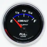 Autometer Cobalt Fuel Level Gauge Electric - 0 - 90 Ohm, 2 1/16 Inch, Short Sweep, AU6113