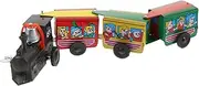 Vintage Boys and Girls Train Wind-up Toy Desktop Decoration Made of Material for Boys and Girls