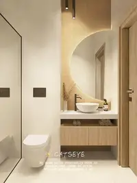 在飛比找Yahoo!奇摩拍賣優惠-貓眼 原木風侘寂復古衛生間瓷磚 日式浴室地磚魚骨木紋磚廁所墻