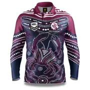 Manly Sea Eagles NRL 'Karumba' Fishing Shirt Adult Sizes S-5XL!