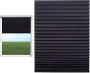 Pewell Blackout Blinds - No Drill Cordless Window Shade - Portable Curtains Cover for Bedroom, Travel, Baby Nursery