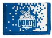North Melbourne Kangaroos AFL Money Wallet Coin Note and Card Compartments