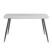 Tempo 150cm Dining Table - White/Grey