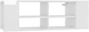 Wall-Mounted TV Cabinet 102x35x35cm High Gloss White - Engineered Wood TV Unit for Living Room, Space-Saving & Modern Design, Durable & Stylish Storage Solution