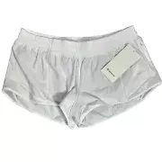 Lululemon Women Hotty Hot Low Rise Lined Short 2.5" White Size 14