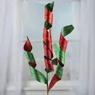 Red and Green Whimsical Glitter and Spiral Spray