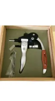 Laguiole Wine Bottle Opener wood box Wood handle Extra Corkscrew Rabbit Enercon