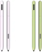 [DAYJOY] 2 Pack Silicone Sleeve Case Compatible with Samsung Galaxy Tab S7/S7+/S7 FE/S8/S8+/S8 Ultra/S9/S9+/S9 Ultra/S10/S10+/S10 Ultra S Pen, Protective Skin Non-Slip Smooth Grip Holder(Purple+Green)