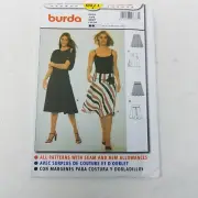 Burda Sewing Pattern 8677 Yoked ALine Flared Skirt Womens size 8 10 12 14 16 18