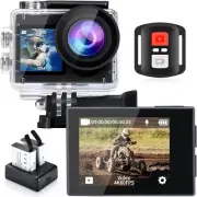 Action Camera 4K 60FPS 20MP Underwater 130FT Waterproof 170 Degree Ultra Wide!