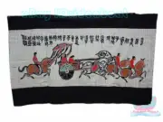 Chinese Folk Art Wall Hanging Batik Tapestry - The Chariot Go On Patrol 90x150cm