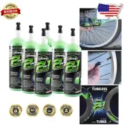Premium 2-in-1 Tire & Tube Sealant - Eco-Friendly 6 x 16oz Pack for Fast Repairs