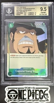 BGS 9.5 One Piece ST02-004 C* Capone"Gang"Bege Full Art - English -PRB01-Graded