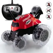 SHARPER IMAGE Red Thunder Tumbler 360 Spins, Wheelies Remote Control Toy RC Car