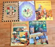 5 vintage tole books - Memories,Small Circle,Now Friends,Bears & Hares, Country