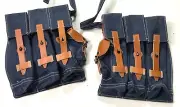 WWII GERMAN LUFTWAFFE MP STG CANVAS AMMO POUCHES-BLUE