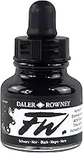 Daler-Rowney FW Ink, 29.5 ml, Black (India)