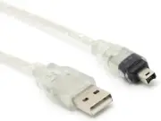 Maxllto 6Ft 1.8M USB to Firewire IEEE 1394 4 Pin Ilink Adapter Data Cable