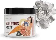 Kamenskaya Sculpting Paste/Modeling Paste, Lighter Analogue of self Hardening Clay, White Matte, 500 ml (16.9 fl oz)