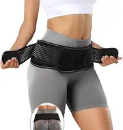 FORTEMOTUS Sacroiliac Hip Belt, Sacroiliac Joint Belt with Adjustable Compression Support Back Brace for Sciatica, Pelvic, Lower Back Pain Relief, L