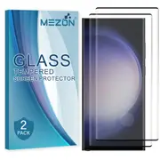 [2 Pack] Full Coverage Samsung Galaxy S23 Ultra (6.8") Tempered Glass Crystal Clear Premium 9H HD Screen Protector by MEZON (Galaxy S23 Ultra, 9H Full) – FREE EXPRESS