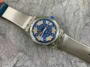 Swatch Originals Stop Watch SSK104 Metal Flash NOS! W/ Box/Paper/Tag 1993 RARE!