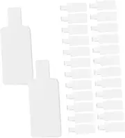 KOCKSHION 50pcs Blank Packaging Card Hang Tags Multi-function Tags Large Practical Label Stickers Hanging Labels Blank Jewelry Sticker Mini Plain Name Small Shape Sticky Colorful White Paper