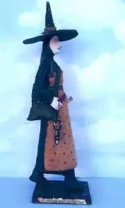 Cloth Folk Art Doll Pattern "Charms and Potions" by Susan Barmore