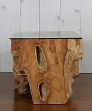 Stump | Reclaimed Teak Side Table - Square