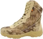 [Wcxixo] Lightweight Military Tactical Boots,Waterproof Hiking Boots, Durable Combat Boots,for Hiking Work Boots,for Men and Women, Camouflage a, 40