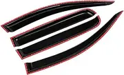 FUWKAIZS Window Deflector Wind Shields Sun Rain Deflector Guards Compatible for Toyota Highlander 5-Seat 2008 2009 2010 2011 2012 2013 Door Visor