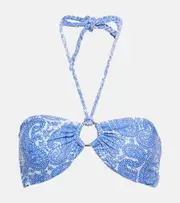[Heidi Klein] Heidi Klein Cap Mala bandeau bikini top AU 14 blue