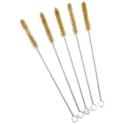 5pcs 10-30mm Small Long Round Pipe Tube Cleaning Wire Brush Set Stainless Steel