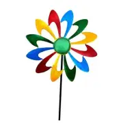 Kinetic Metal Garden Wind Spinners, 47 Inch Wind Checker, Pinwheels for 47in
