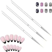 Nail Liner Brush, Acrylic Nail Brush, Liner Brushes, Nail Gel Painting Tools Fine Drawing Pens for Long Striping, Detail Pattern, Nail Supplies for Nail Techs Pochy