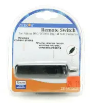 Zeikos ZE-MCDC2 Remote Swith For Nikon D90 & D5000 Digital SLR Cameras. New.