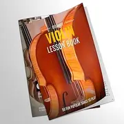 QMG Beginner Violin Lesson Book, Suitable for all Levels, Color Coded Notes, 50 Amazing & Popular Songs