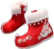[FEIFEISISTER] Dress Shoes, Snow Boots, Kids, Girls Shichi-Go-San Easy to Wear Instead of Zori Sandals, Easy to Walk, Zori Sandals, Japanese Pattern, China, Chinese Shoes, 5.5 - 9.3 inches (14.0 - 23.5
