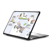 MacBook Air 13-inch (M1 / Intel) Impact Case Bean The Cat Fitness MacBook Case