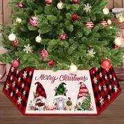 Christmas Tree Collar Buffalo Plaid Christmas Tree Collar for Artificial Tree...