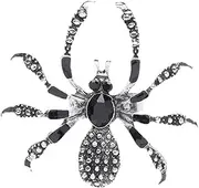 Nankoyal Spider Rings for Women - Gothic Ring Costume - Halloween Finger Ring Open Adjustable Spider Rings with Rhinestones Decor for Creepy Favors