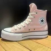 New Women's Converse Chuck Star Platform Hi Sneakers A06507F Donut Glaze Pink