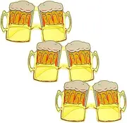 [Minkissy] 3 Pcs Beer Mug Glasses Beer Party Sunglasses Fashion Sunglasses Beach Party Eyeglasses Tropical Party Glasses New Year Party Eyeglasses Fashion Glasses Beer Glasses Cups Plastic