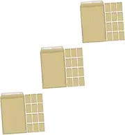 DIYEAH 3sets Self-Adhesive Sealing Creative Envelopes Paper Pockets for File Storage 25pcs*3