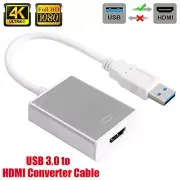 USB 3.0 to HDMI Converter Adapter 1080P Cable Display Graphic for PC Laptop HD