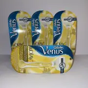 2 Pack Gillette Venus & Olay. Razor Handle + 2 Refill Cartridges. New / Sealed