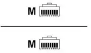 APC 10FT T1 RJ48C Straight Thru RJ45Sm/RJ45M